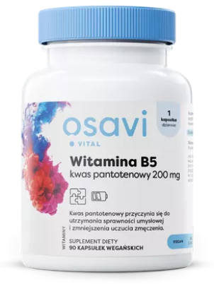 Osavi Witamina B5 kwas pantotenowy 200mg 90 vege kapsułek