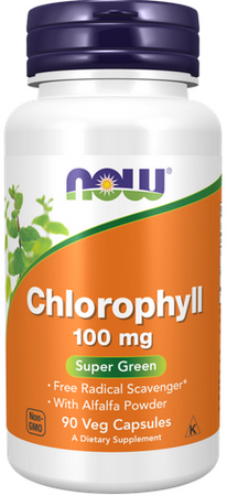 NOW Foods Chlorophyll Liquid chlorofil 90 vege kapsułek