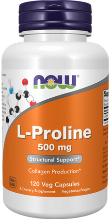 NOW Foods L-Proline 500mg 120 kapsułek
