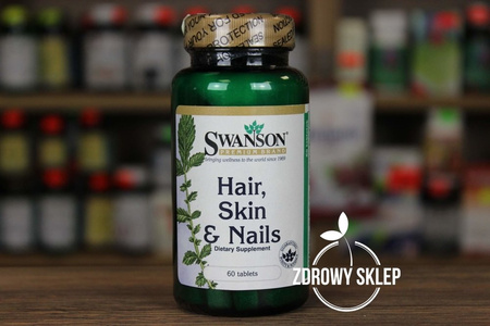 Swanson Hair Skin & Nails włosy skóra paznokcie 60 tabletek