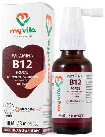 MyVita Witamina B12 Metylokobalamina krople 30ml