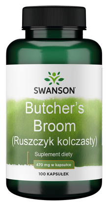 Swanson Butcher's Broom ruszczyk kolczasty 470mg 100 kapsułek