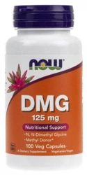 NOW Foods DMG dimetyloglicyna kwas pangamowy 100 vege kapsułek