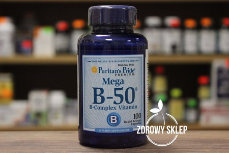 Puritan's Pride Witamina B50 B-Complex 100 kapsułek