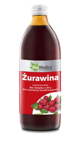 EkaMedica SOK Żurawina bez konserwantów i cukru 99,7% 1000ml