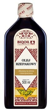 BIOOIL Olej rzepakowy tłoczony na zimno 500ml