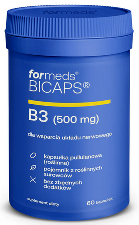 ForMeds BICAPS Witamina B3 niacyna bez flush 60 kapsułek