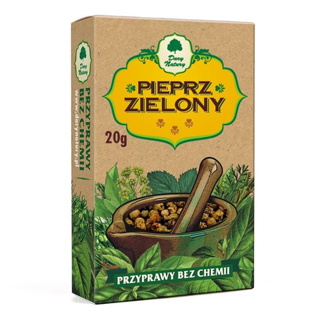 Dary Natury Pieprz zielony ziarnisty 20g