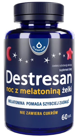 OLEOFARM Destresan noc z melatoniną 60 żelków