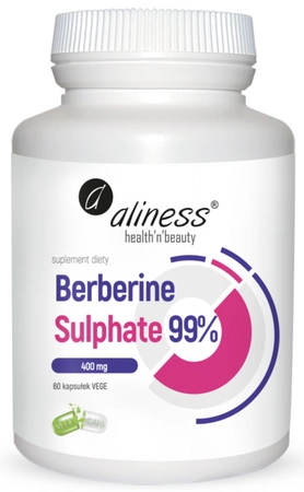aliness Berberine Sulphate 99% 400mg 60 kapsułek
