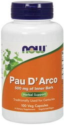 NOW Foods Pau D'Arco la pacho 500mg 100 vege kapsułek