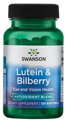 Swanson Borówka czarna luteina 120 kapsułek żelowych