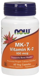 NOW Foods Witamina K2 MK-7 100mcg 60 vege kapsułek