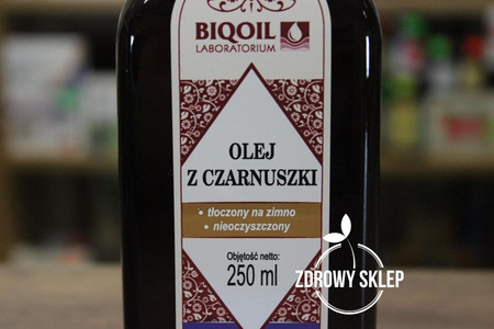 BIOOIL Olej z Czarnuszki tłoczony na zimno nieoczyszczony 250ml