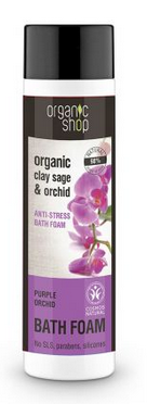 ORGANIC SHOP Anti-Stress Bath Foam antystresowa piana do kąpieli Purpurowa Orchidea  500ml