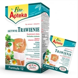 MALWA Fito Apteka Herbatka ziołowa Aktywne trawienie Formuła 12 - 20 torebek w kopertach aluminiowych po 2 g