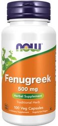 NOW Foods Fenugreek kozieradka 500mg 100 vege kapsułek