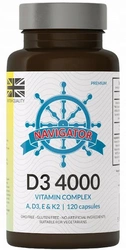 Navigator witamina D3 4000 ADEK Complex 120 kapsułek