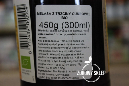 HORIZON Melasa z trzciny cukrowej BIO 450g