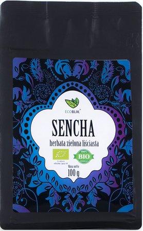 ECOBLIK  Herbata ekologiczna zielona liściasta SENCHA 100g 