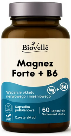 Biovelle Magnez Forte plus B6 60 kapsułek