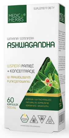 Medica Herbs Ashwagandha 60 kapsułek