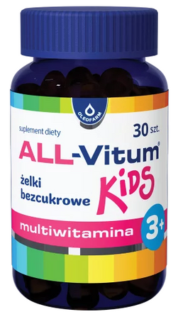 OLEOFARM ALL Vitum KIDS bezcukrowe multiwitamina 30 żelków
