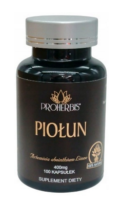 PROHERBIS Piołun 400mg 100 kapsułek