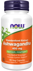 NOW Foods Ashwagandha 450mg 90 vege kapsułek