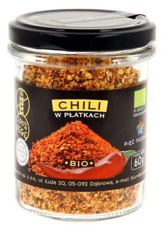 Pięć Przemian Chili w płatkach BIO 60g