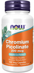 NOW Foods Chromium Picolinate Pikolinian chromu 200mcg 100 kapsułek