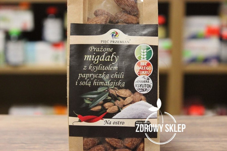 Pięć Przemian prażone migdały z ksylitolem chili i solą himalajską na ostro 100g