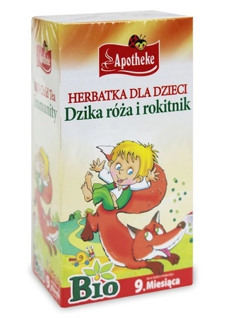  APOTHEKE  Herbatka dla dzieci powyżej 9 miesiąca życia Dzika róża i rokitnik 1.5g  x 20 saszetki