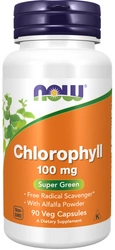 NOW Foods Chlorophyll Liquid chlorofil 90 vege kapsułek
