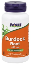 Now Foods Burdock Root korzeń łopianu 430mg 100 vege kapsułek