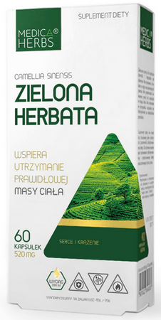 Medica Herbs Zielona Herbata 60 kapsułek
