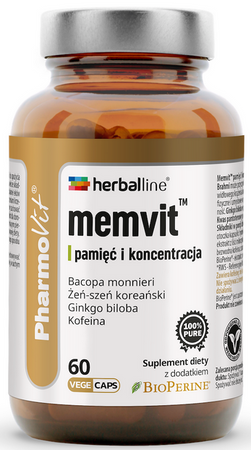 PharmoVit Memvit pamięć i koncentracja 60 kapsułek