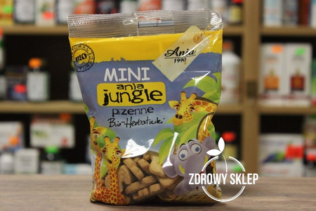 Ania BIO herbatniki MINI jungle ZOO 100g