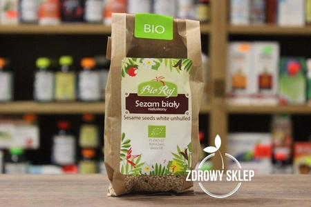 Bio Raj SEZAM BIAŁY niełuskany 200g