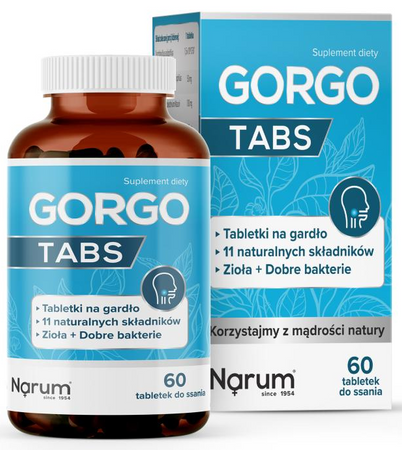 Narum Gorgo Tabs 600mg 60 tabletek do ssania