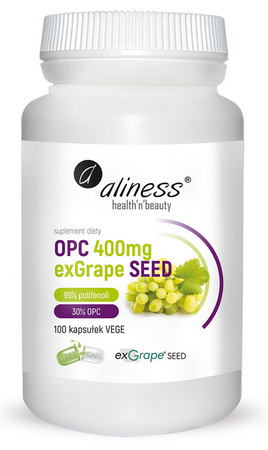aliness OPC exGrapeSeeds 400mg 100 vege kapsułek