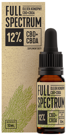 Full Spectrum olejek konopny 12% CBD+CBDA 10ml