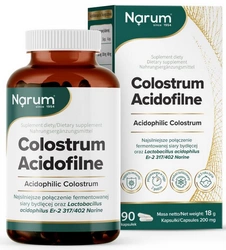 Narum Colostrum Acidofilne 200mg 90 kapsułek