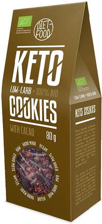 Diet-Food Ciastka kakaowe keto bio 80g