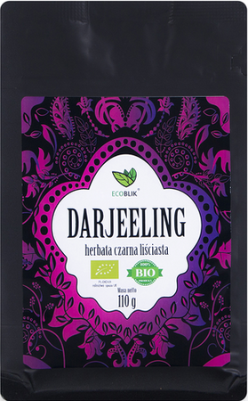 ECOBLIK erbata ekologiczna czarna liściasta DARJEELING 110g 