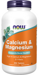 NOW FOODS Calcium magesium  wapń i magnez 250 tabletek