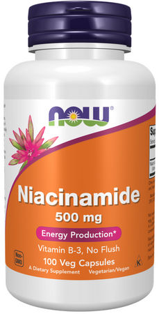 Now Foods Witamina B-3 Niacinamide 500mg 100 vege kapsułek