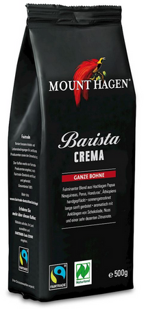 MOUNT HAGEN Kawa ziarnista Arabica barista crema bio 500g