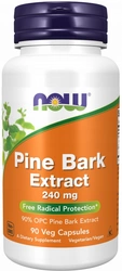 NOW Foods Pine Bark Extract 240mg 90 vege kapsułek