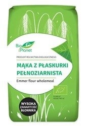 BIO PLANET Mąka z płaskurki pełnoziarnista BIO 500 g